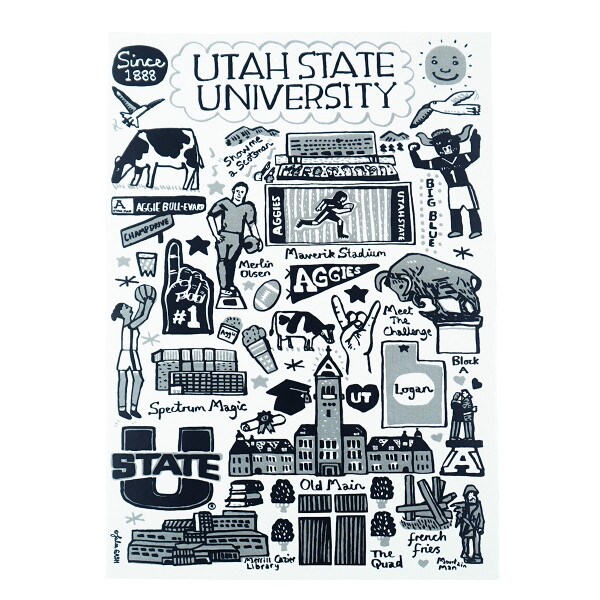 Julia Gash Utah State University Postcard